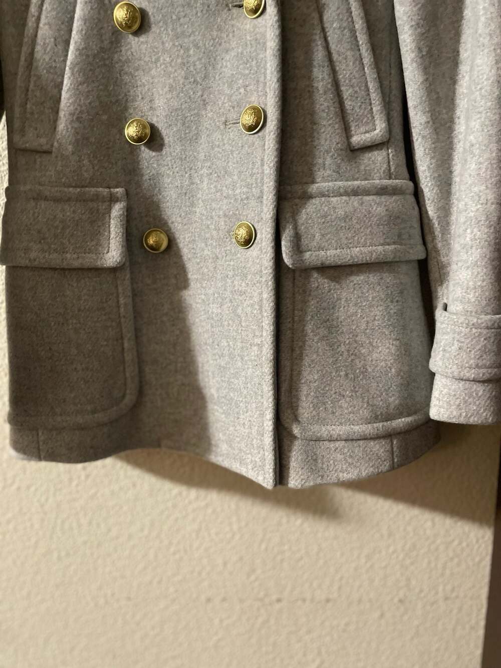 J.Crew Stadium Cloth Nello Gori Double-Breasted Pea Coat Size 00P - Picture 3 of 12